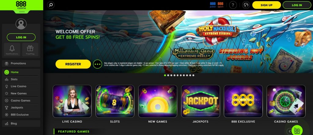 888casino Home Page