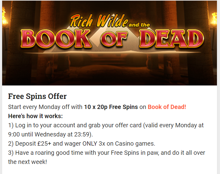 Free Spins Offer