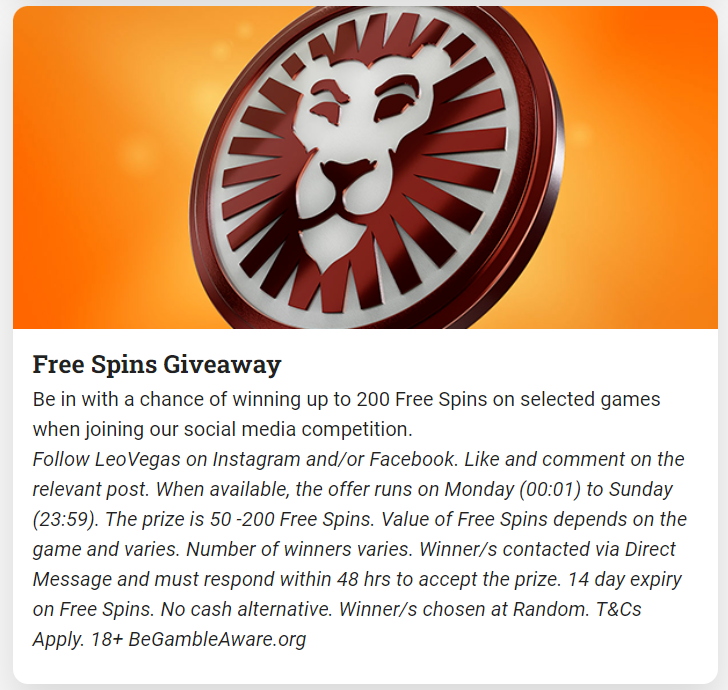 Free Spins Giveaway