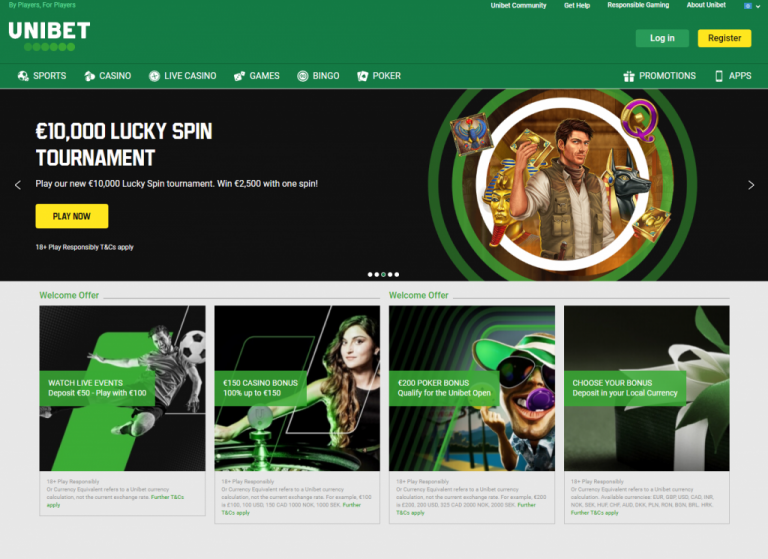 Unibet website