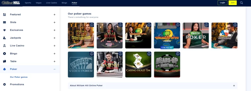 William Hill Poker