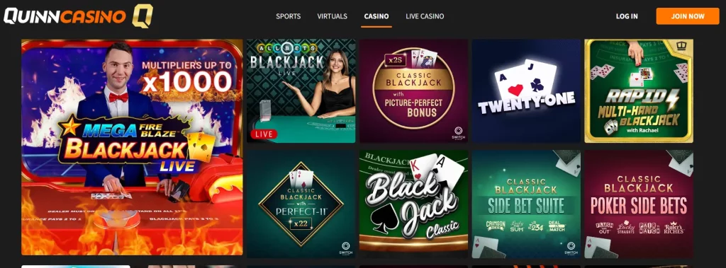 QuinnCasino Blackjack