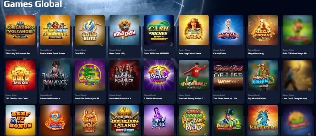 Collection of Provider Games at NetBet