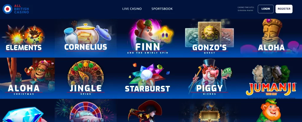 All British Casino NetEnt Games