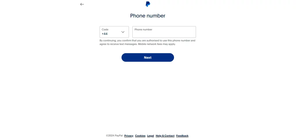 PayPal Registration