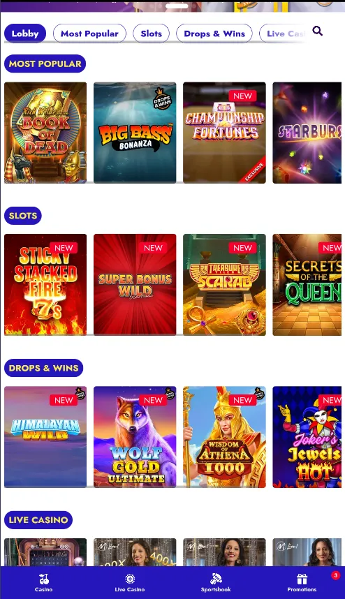 Slots in Highbet casino